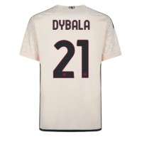 Stroje piłkarskie AS Roma Paulo Dybala #21 Koszulka Wyjazdowej 2023-24 Krótki Rękaw